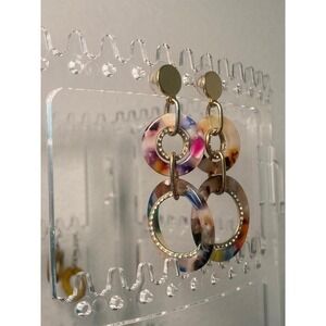 Acrylic acetate hanging earrings‎